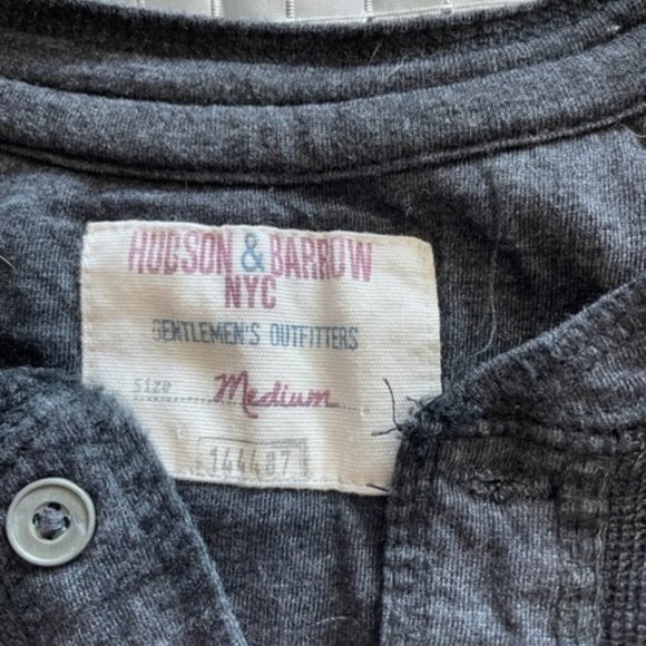 HUDSON & BARROW HENLEY SHIRT SIZE M - Picture 2 of 2